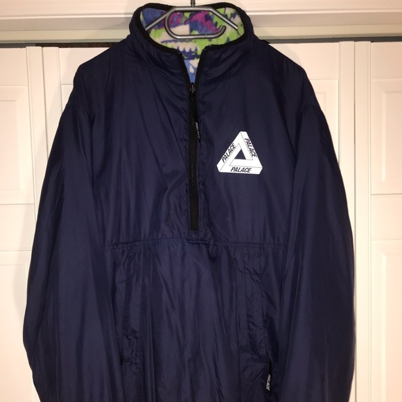 PALACE Other - Palace Warper Reversible Fleece Navy/Multi FW17